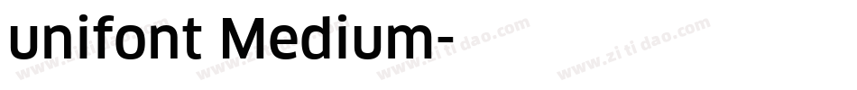 unifont Medium字体转换